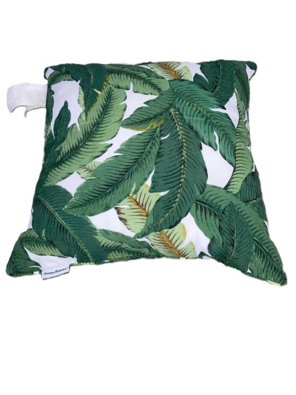 TOMMY BAHAMA Swaying Palms Throw Pillow Green Leaves 18 x 18 inches
